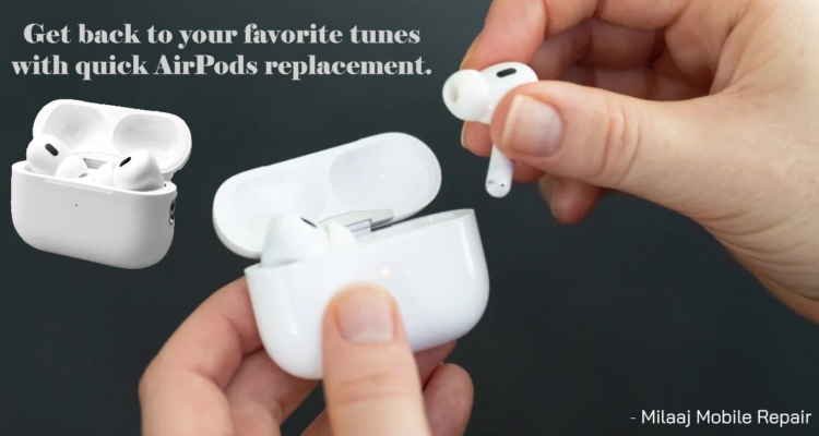 Learn how to replace your AirPods with or without AppleCare+ coverage. Discover the benefits of AppleCare+ and expert repair services at Milaaj Mobile Repair in Bur Dubai.