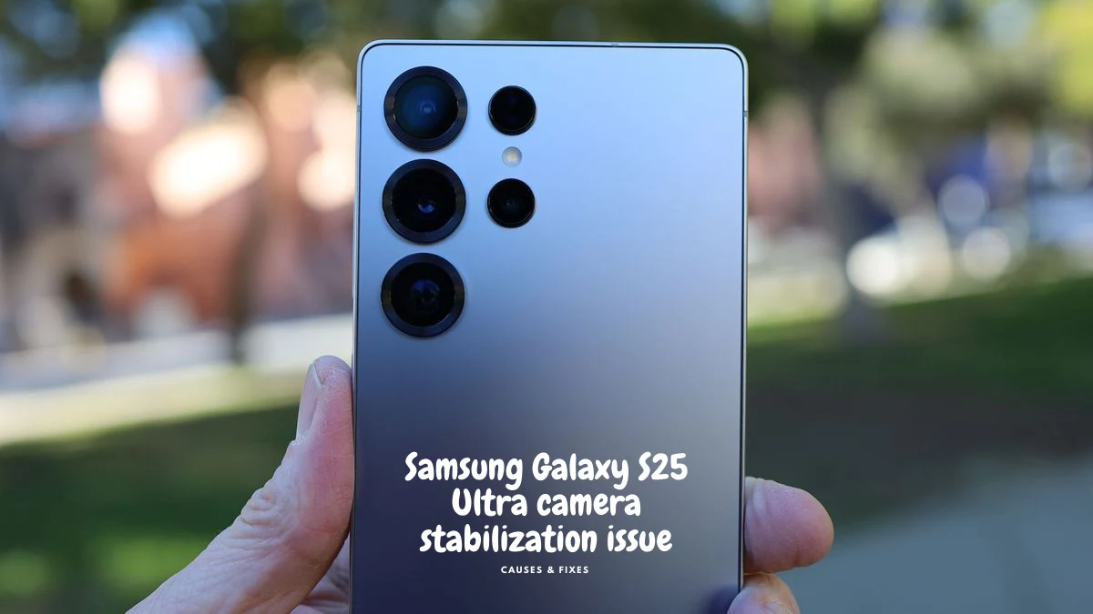 Samsung Galaxy S25 Ultra camera stabilization issues in dubai