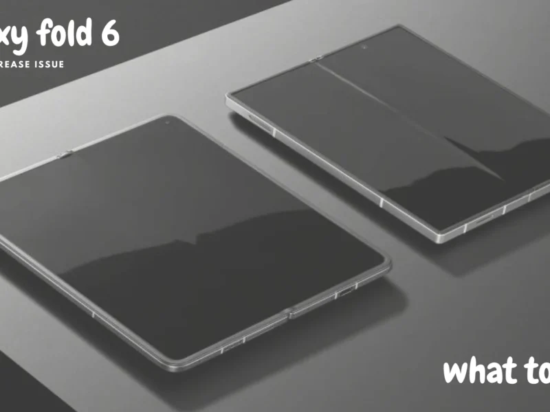 Galaxy Z Fold 6 crease issue in dubai