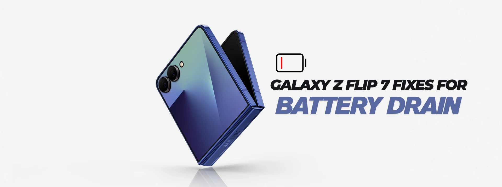 Galaxy Z Flip 7 battery drain fix in dubai