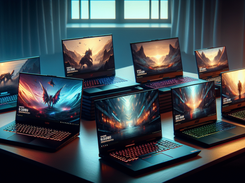 Gamer using a high-performance laptop for gaming, highlighting mistakes to avoid when choosing a laptop.