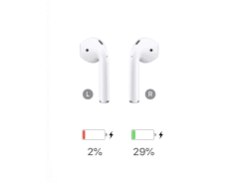 Apple AirPods left battery draining fast troubleshooting guide.