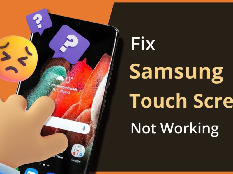 Technician diagnosing Samsung touch not responding issue at Milaaj.