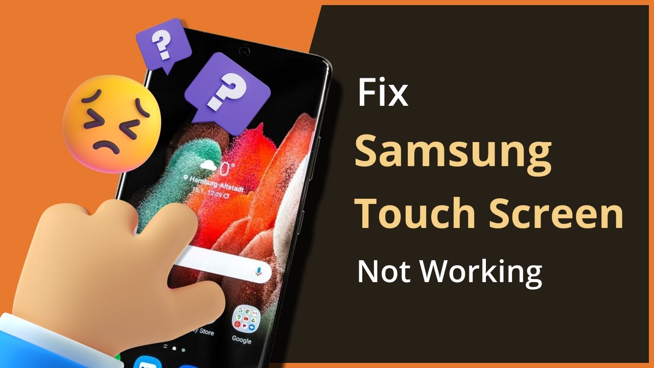 Technician diagnosing Samsung touch not responding issue at Milaaj.