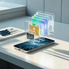 Expert recovering data from severely corrupted iOS device using advanced tools.