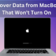 How to recover data from a MacBook that won’t turn on using expert tools and repair methods.