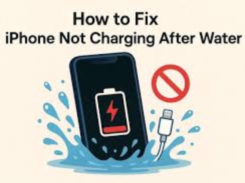 apple device charging issues caused by water damage