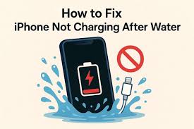 apple device charging issues caused by water damage