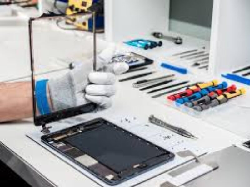 water-damaged iPad repair process