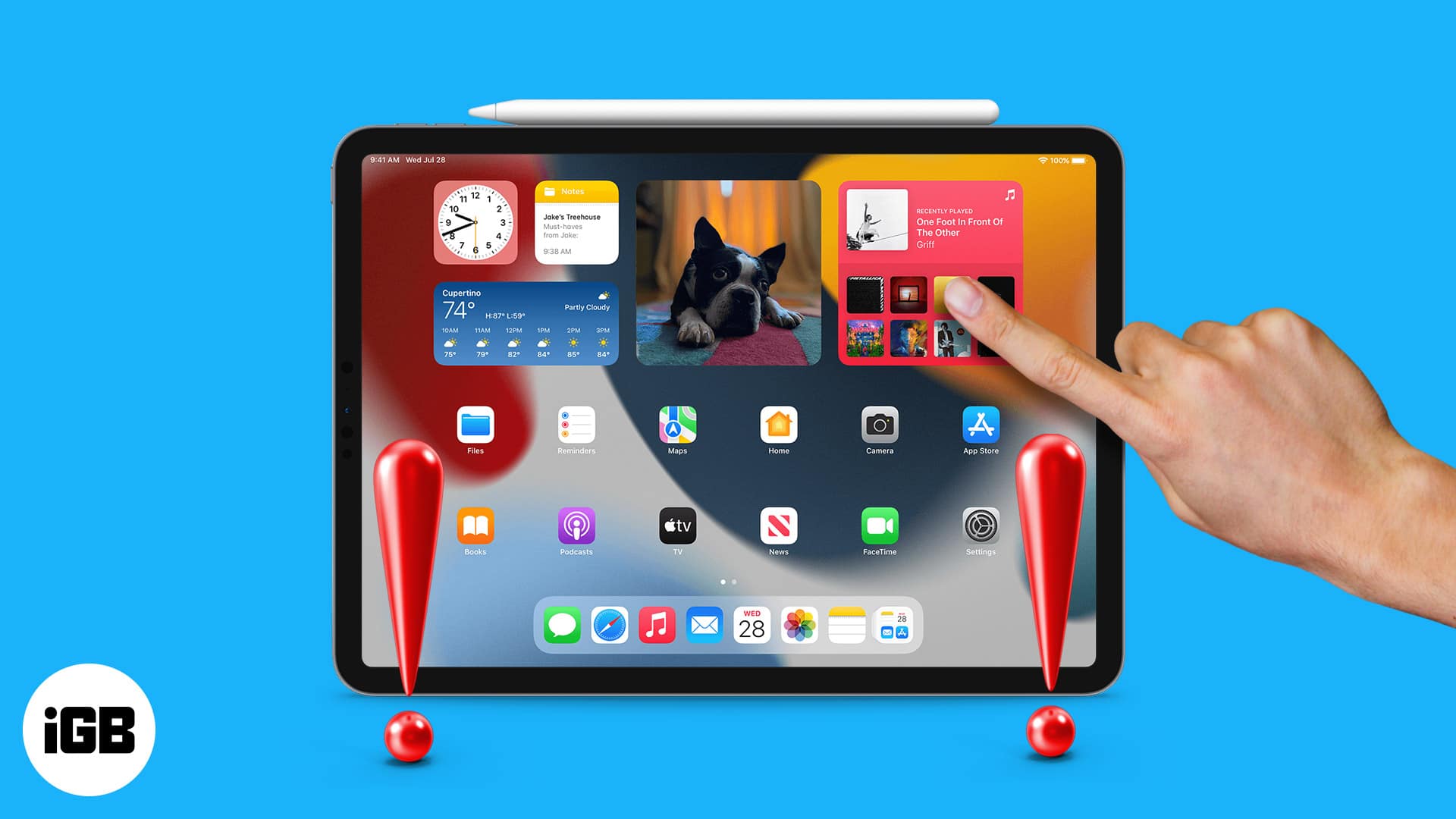 iPad screen touch issues causing unresponsive display