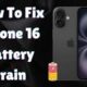 iPhone 16 battery drains while charging issue