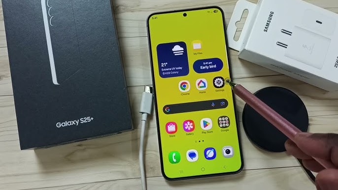 Samsung overheating while charging issue on smartphone.