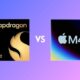Comparison of Snapdragon X Elite Oryon cores and Apple M4 efficiency cores for power management.